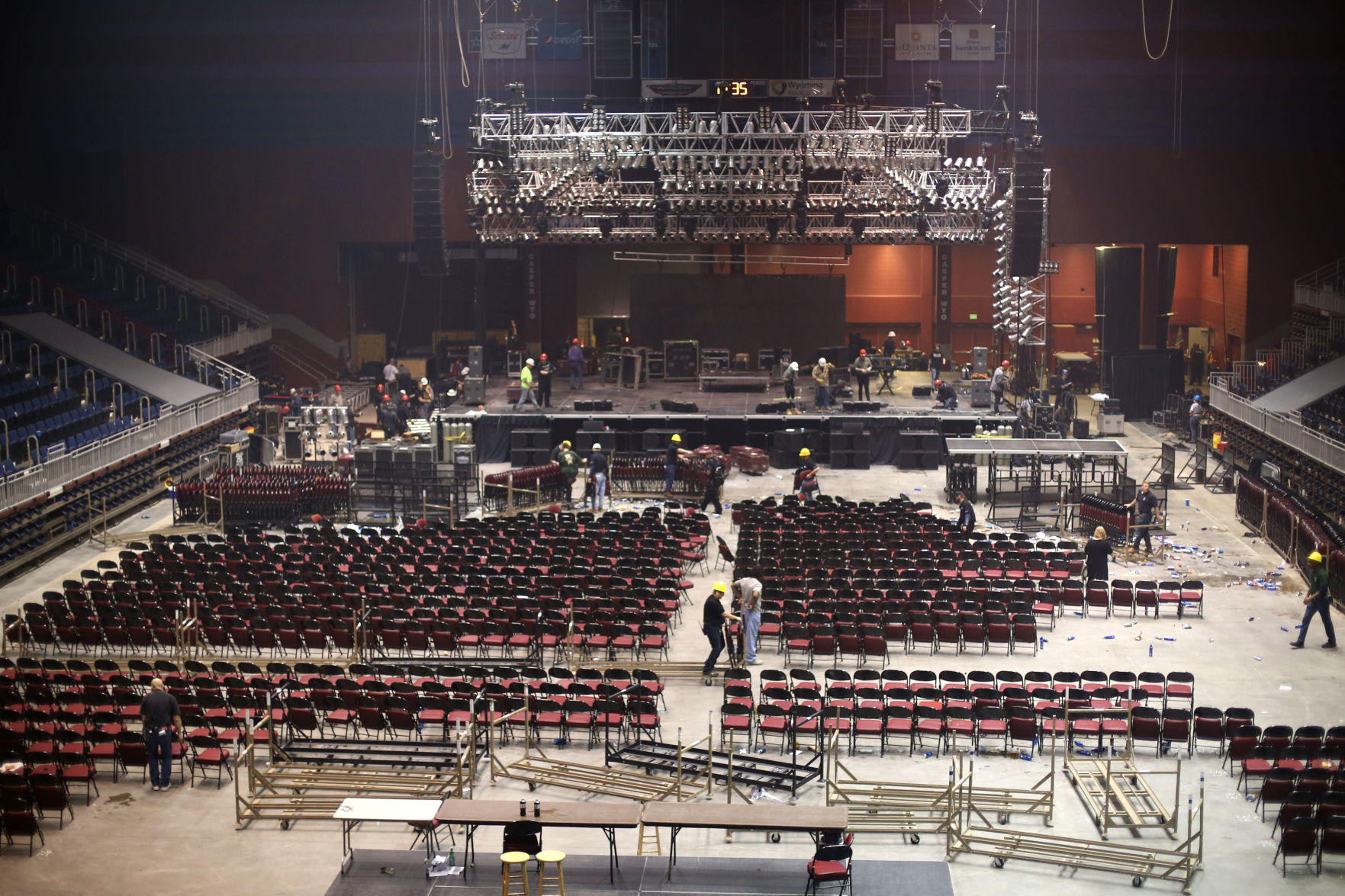 Events center crew